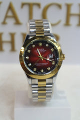 Rolex Oyster Perpetual Datejust Gradient Red-Black Dial with Diamond Hour Markers