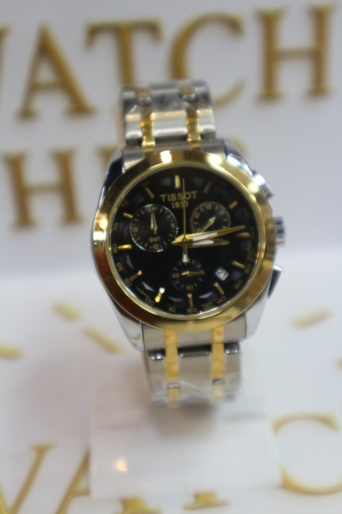 Tissot Chronograph Quartz (Likely Tissot PRC 200 Series Silver/BLACK
