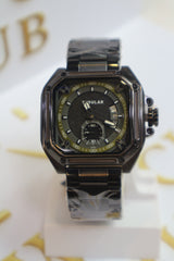 Appears to be Model BLACK FINISH Textured Center with Glossy BLACK Hour Markers