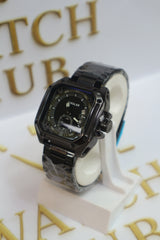 Appears to be Model BLACK FINISH Textured Center with Glossy BLACK Hour Markers