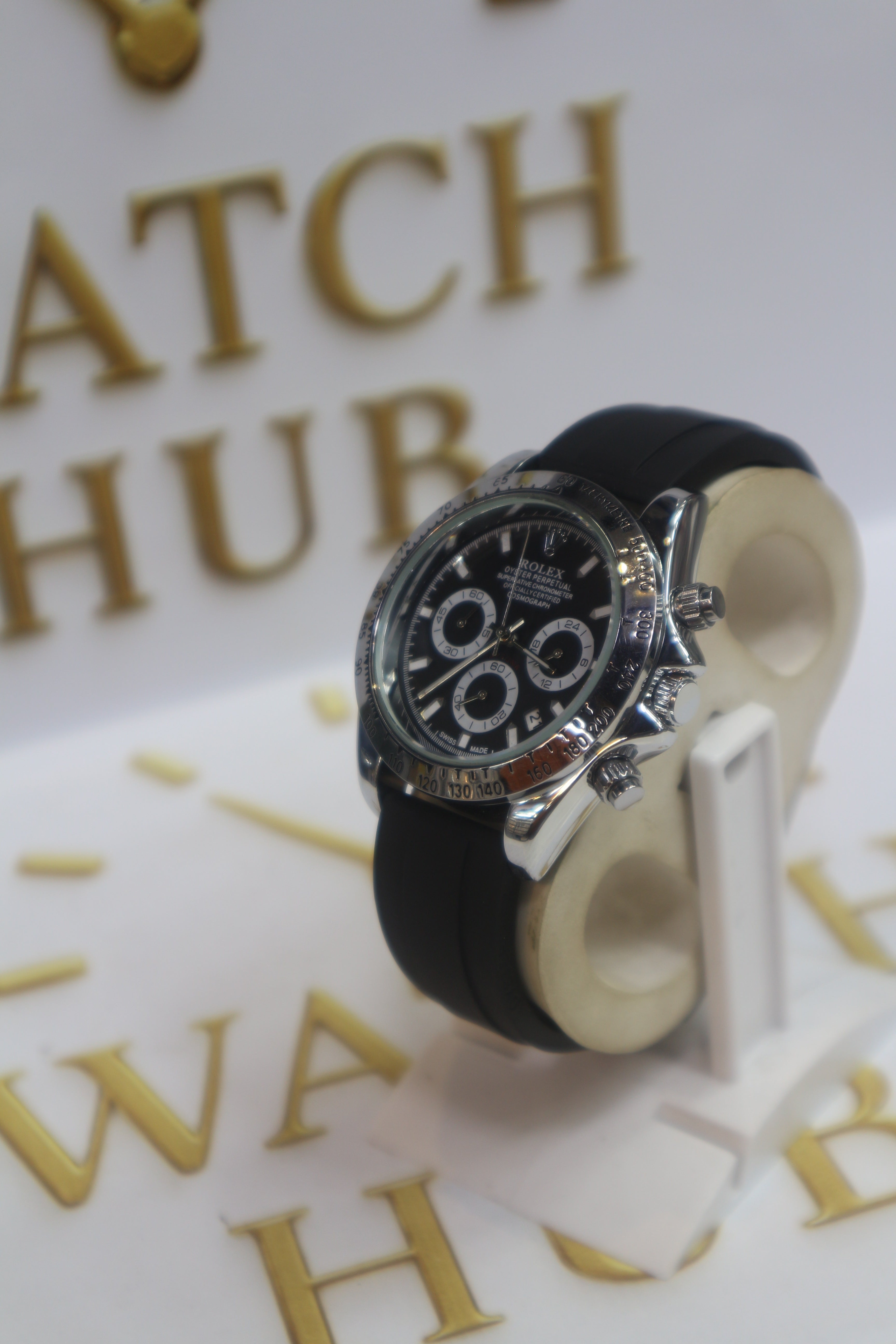 Rolex Cosmograph Daytona Set Description Black with SILVER sub-dials and hands