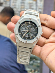 Hublon X Chrono – Silver Skeleton Edition
