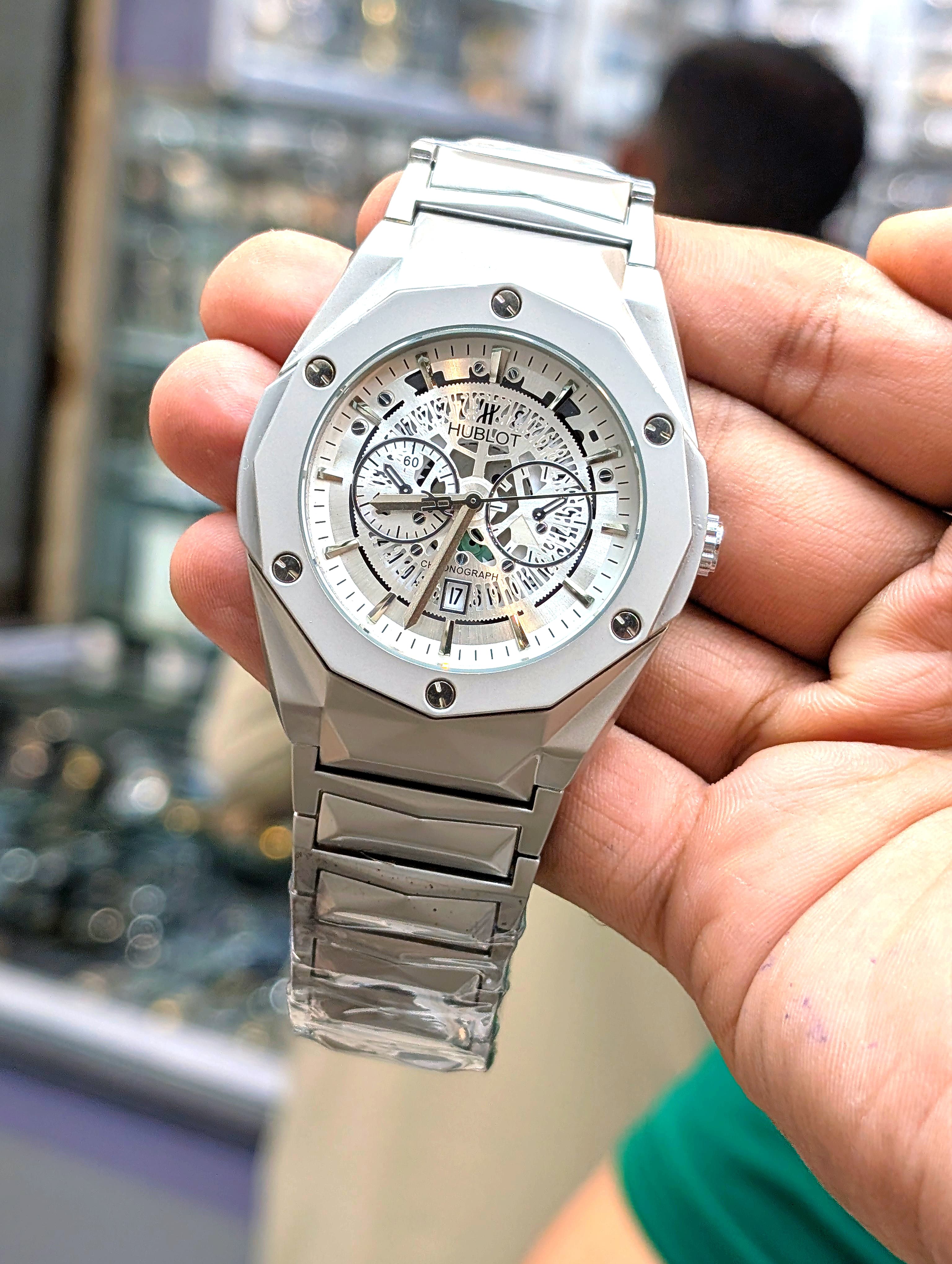 Hublon X Chrono – Silver Skeleton Edition