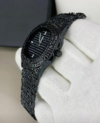 Patek Philippe Nautilus Black Iced Out