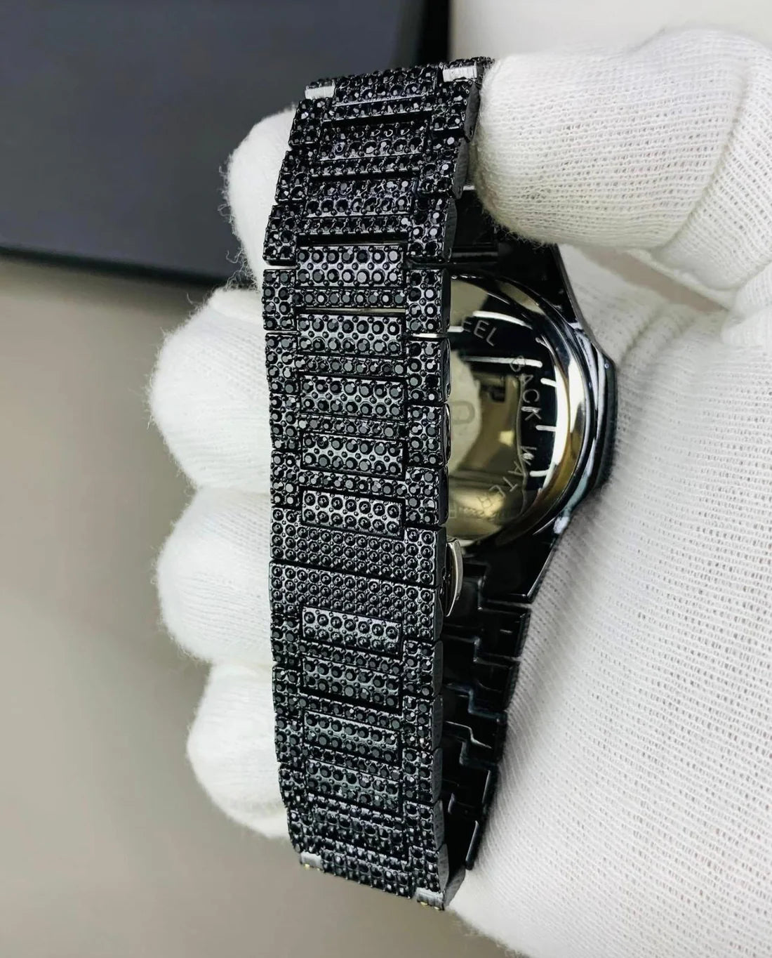 Patek Philippe Nautilus Black Iced Out